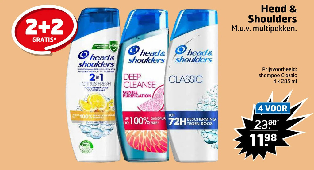 Head & shoulders aanbieding bij Trekpleister