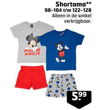 Trekpleister Shortama** aanbieding