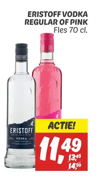 Dekamarkt Eristoff vodka regular of pink aanbieding