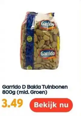 Ochama Garrido d bakla tuinbonen 800g (mid. groen) aanbieding