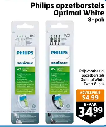 Trekpleister Philips opzetborstels optimal white aanbieding