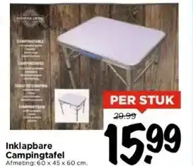 Vomar Voordeelmarkt Inklapbare campingtafel aanbieding