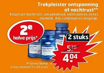 Trekpleister Trekpleister ontspanning of nachtrust aanbieding