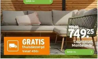 GAMMA Loungeset Montelimar aanbieding