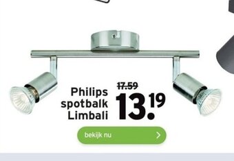 GAMMA Philips spotbalk Limbali aanbieding