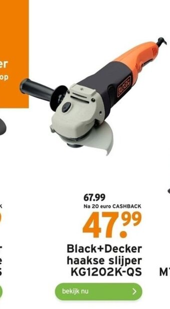 GAMMA Black+Decker haakse slijper aanbieding