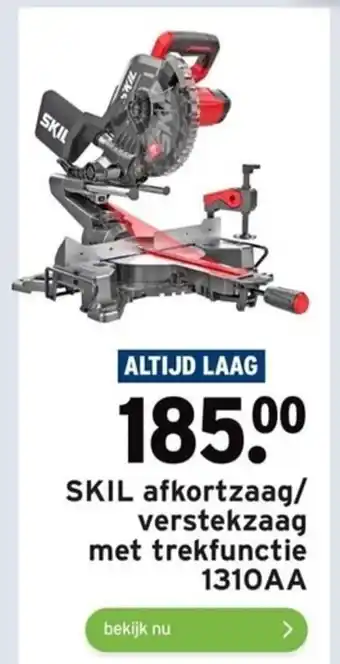 GAMMA SKIL afkortzaag/ verstekzaaq met trekfunctie aanbieding