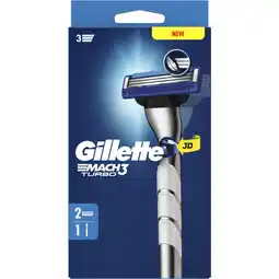 Albert Heijn Gillette mach 3 scheersysteem turbo 2 aanbieding