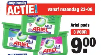 ALDI Ariel pods 3 st aanbieding