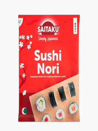 Flink Saitaku sushi nori 14g aanbieding