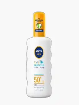 Flink Nivea zonnespray kids sensitive spf50 200ml aanbieding