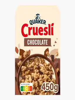 Flink Quaker cruesli chocolade 450g aanbieding