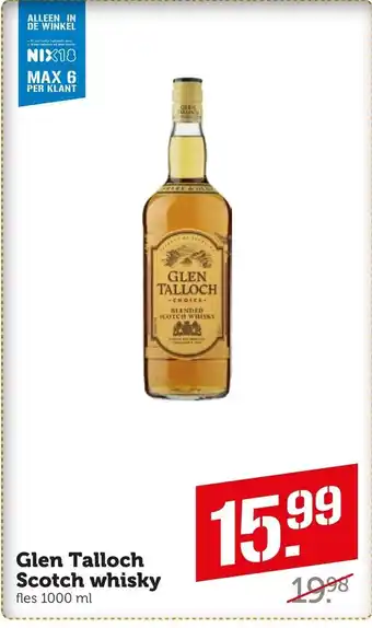 Coop Glen Talloch Scotch whisky aanbieding