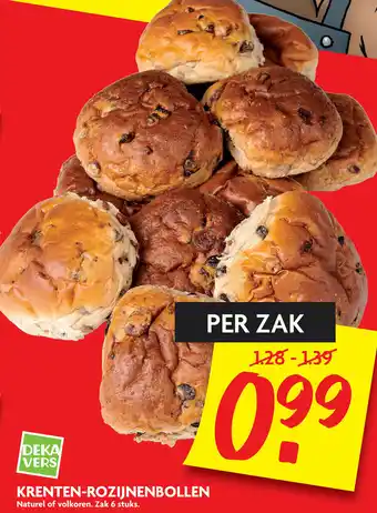 Dekamarkt Krenten-rozijnenbollen aanbieding