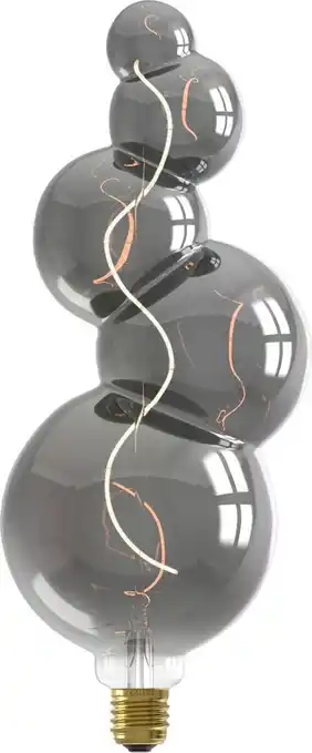 Bol.com Calex alicante xxl titanium - e27 led lamp - filament lichtbron dimbaar - 4w - warm wit licht aanbieding
