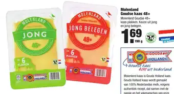 ALDI Molenland Goudse kaas 48+  190 gr aanbieding