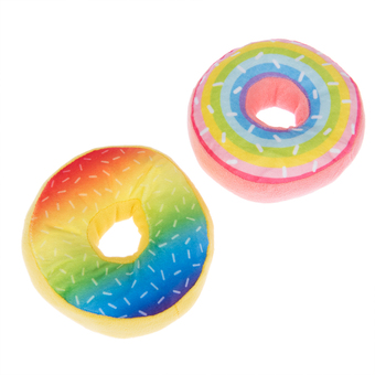 Zooplus Hondenspeelgoed squeaky donuts set - set van 2: ø 14 cm aanbieding