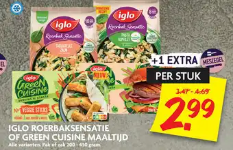 Dekamarkt Iglo roerbaksensatie of green cuisine maaltijd aanbieding