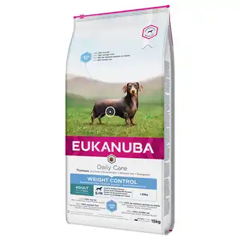 Zooplus Eukanuba daily care weight control small & medium adult hondenvoer - dubbelpak: 2 x 15 kg aanbieding