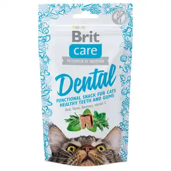 Zooplus 3x50g brit care dental cat snack aanbieding