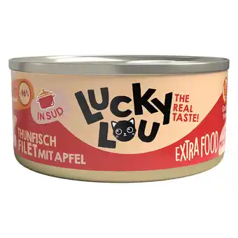 Zooplus Voordeelpakket: 36x70g lucky lou extrafood filet in bouillon tonijn & appel nat kattenvoer aanbieding