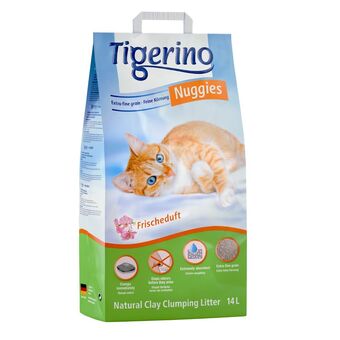 Zooplus 14l nuggies - fresh - tigerino kattenbakvulling aanbieding