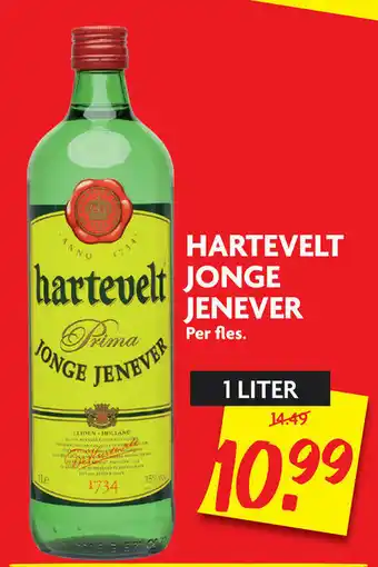 Dekamarkt Hartevelt jonge jenever 1 liter aanbieding