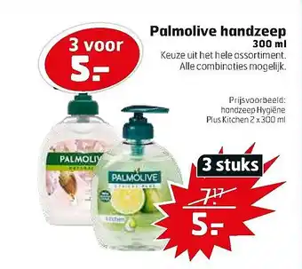 Trekpleister Palmolive handzeep 300 ml aanbieding