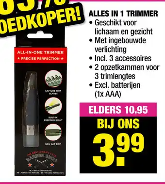 Big Bazar Alles in 1 trimmer aanbieding