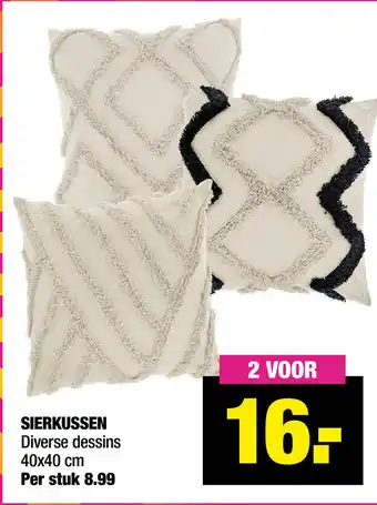 Big Bazar Sierkussen 40x40 cm aanbieding