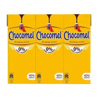 Coop Chocomel chocoladedrank 0% suiker toegevoegd 6 x 200 ml krimpverpakking aanbieding