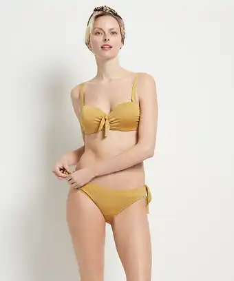 terStal Dames bikini bandeau met glitter goud in maat aanbieding