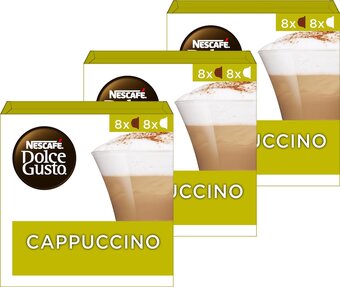 Bol.com Nescafé dolce gusto cappuccino - 48 koffiecups voor 24 koppen koffie aanbieding
