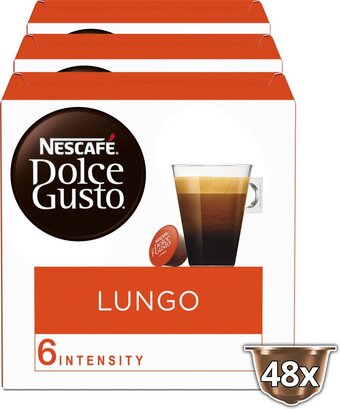 Bol.com Nescafé dolce gusto lungo koffie - 3 x 16 cups aanbieding