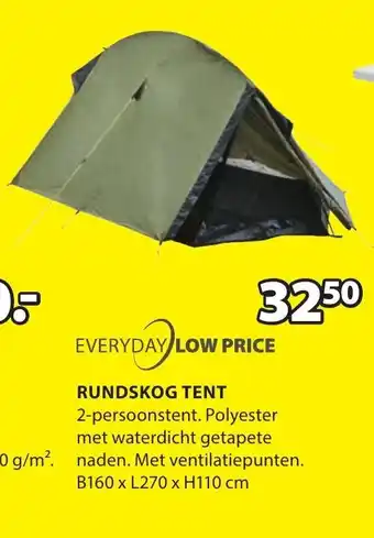 Jysk RUNDSKOG TENT aanbieding