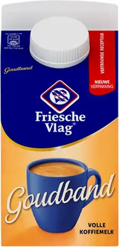 Bol.com Friesche vlag goudband - 18 x 455 ml aanbieding