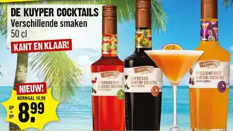 Dirck 3 DE KUYPER COCKTAILS Verschillende smaken 50 cl aanbieding