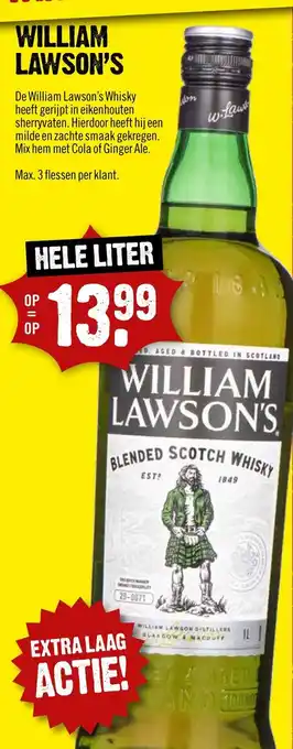 Dirck 3 WILLIAM LAWSON'S aanbieding