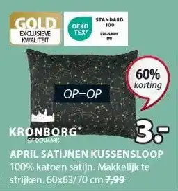 Jysk Kronborg of denmark april satijnen ikussensloop aanbieding