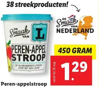 Lidl Peren-appelstroop 450g aanbieding