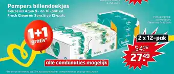 Trekpleister Pampers billendoekjes aanbieding