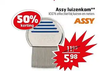 Trekpleister Assy luizenkam aanbieding