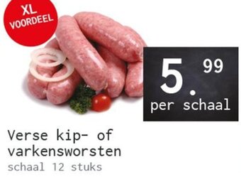 Naanhof Verse kip- of varkensworsten aanbieding