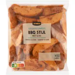 Jumbo Jumbo texas bbq aardappelpartjes met schil 450g aanbieding