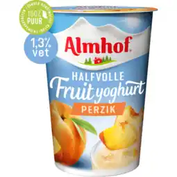 Jumbo Almhof halfvolle fruityoghurt perzik 500g aanbieding