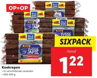 Lidl Koekrepen 300-420g aanbieding