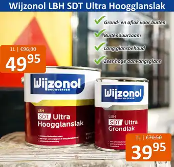 De Verfzaak Wijzonol LBH SDT Ultra Hoogglanslak vanaf aanbieding