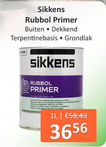 De Verfzaak Sikkens Rubbol Primer aanbieding