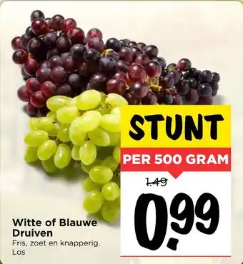 Vomar Voordeelmarkt Witte of Blauwe Druiven aanbieding