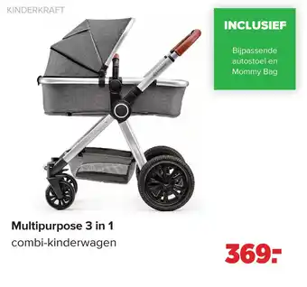 Baby-Dump Multipurpose 3 in 1 combi-kinderwagen aanbieding